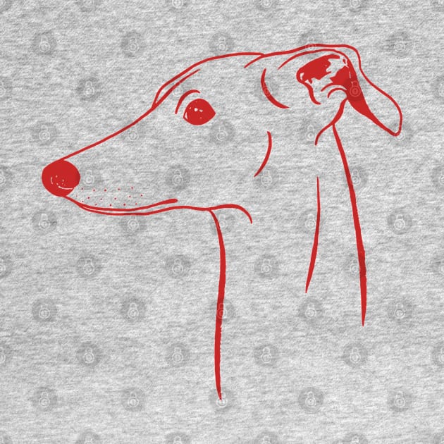 Italian Greyhound (Yellow and Red) by illucalliart